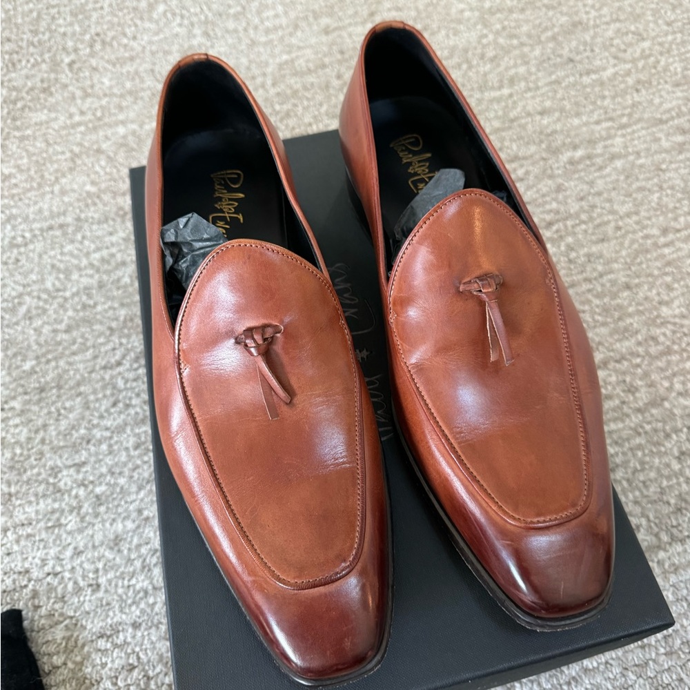 Paul Evans Van Damme Belgian Loafer 9.5 HAVANNA Cognac